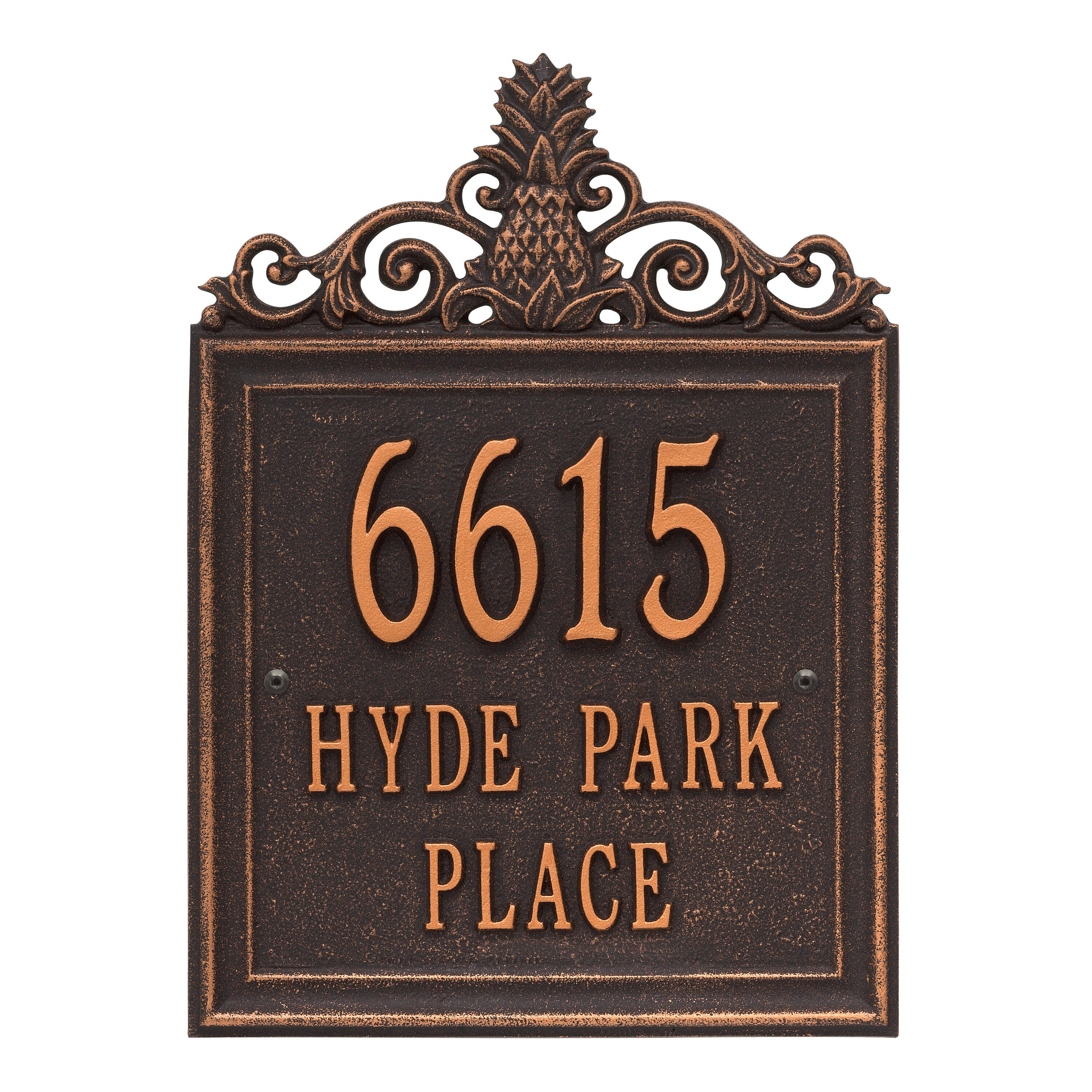 Lanai Standard Wall Address Plaque