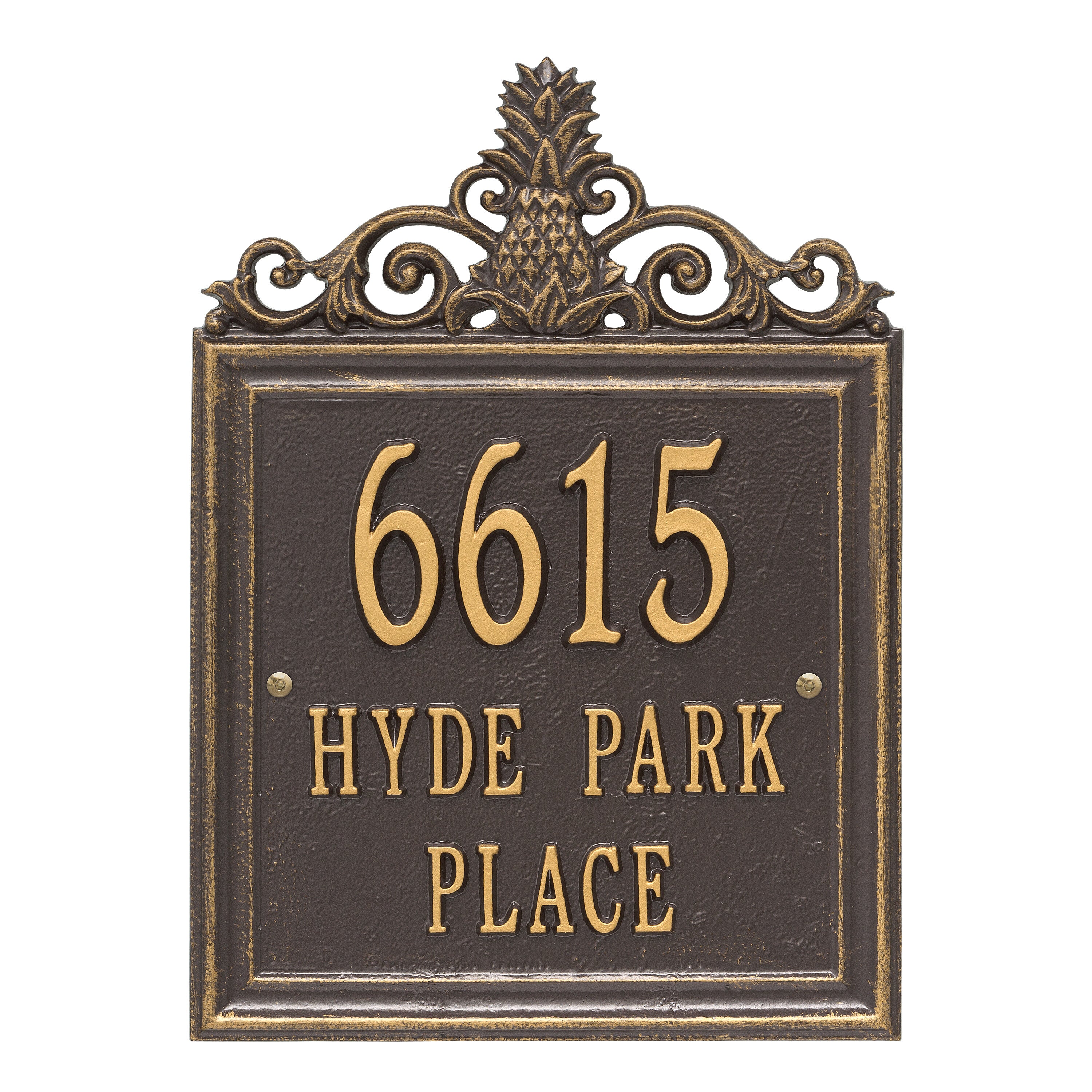 Lanai Standard Wall Address Plaque