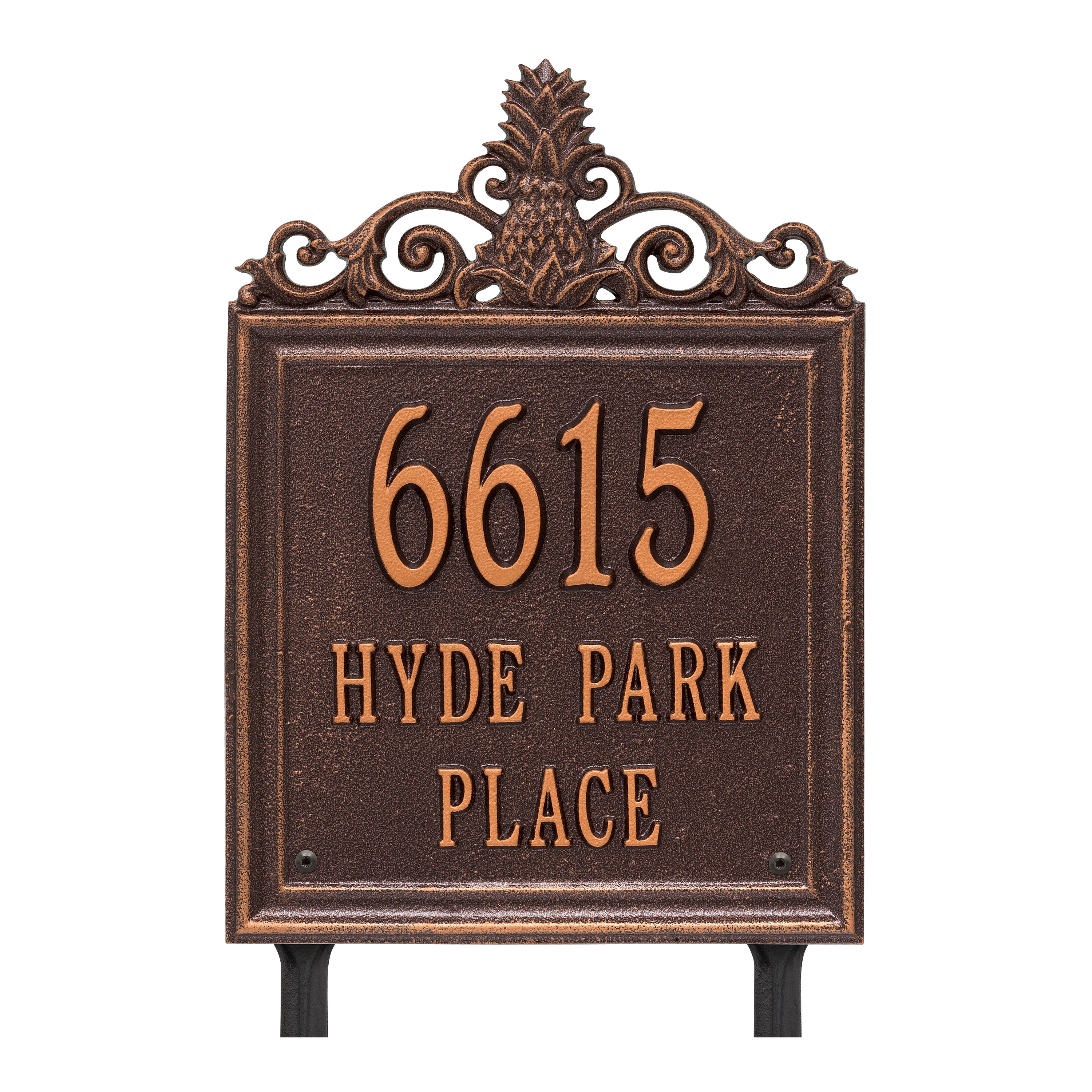 Lanai Standard Lawn Address Plaque