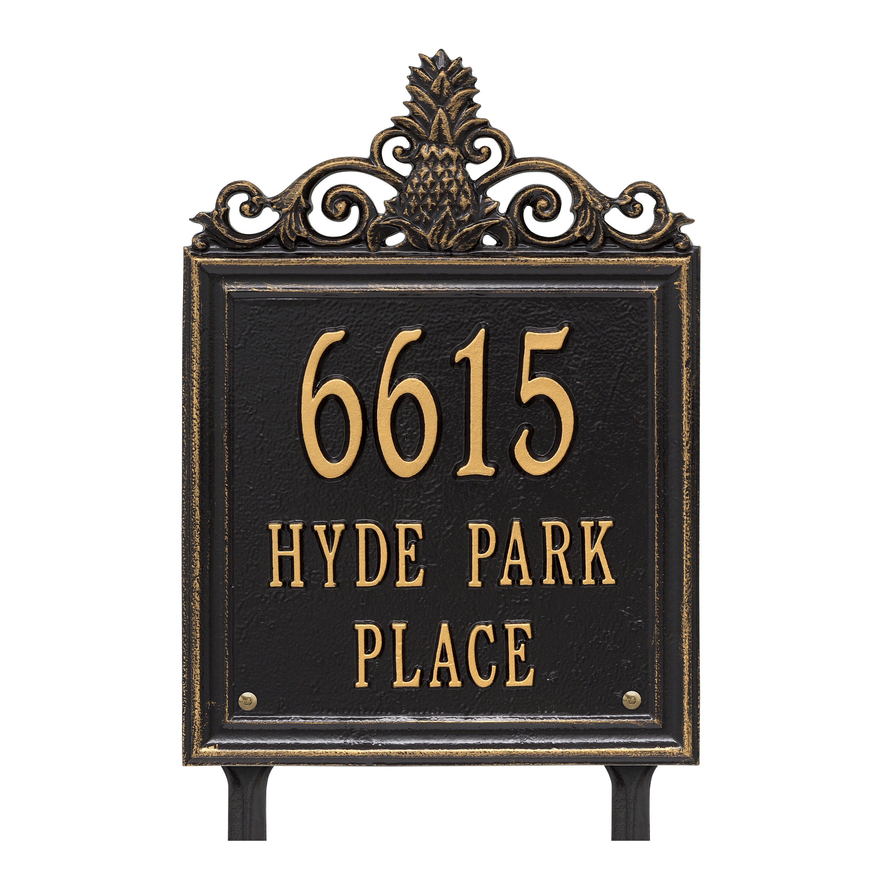 Lanai Standard Lawn Address Plaque