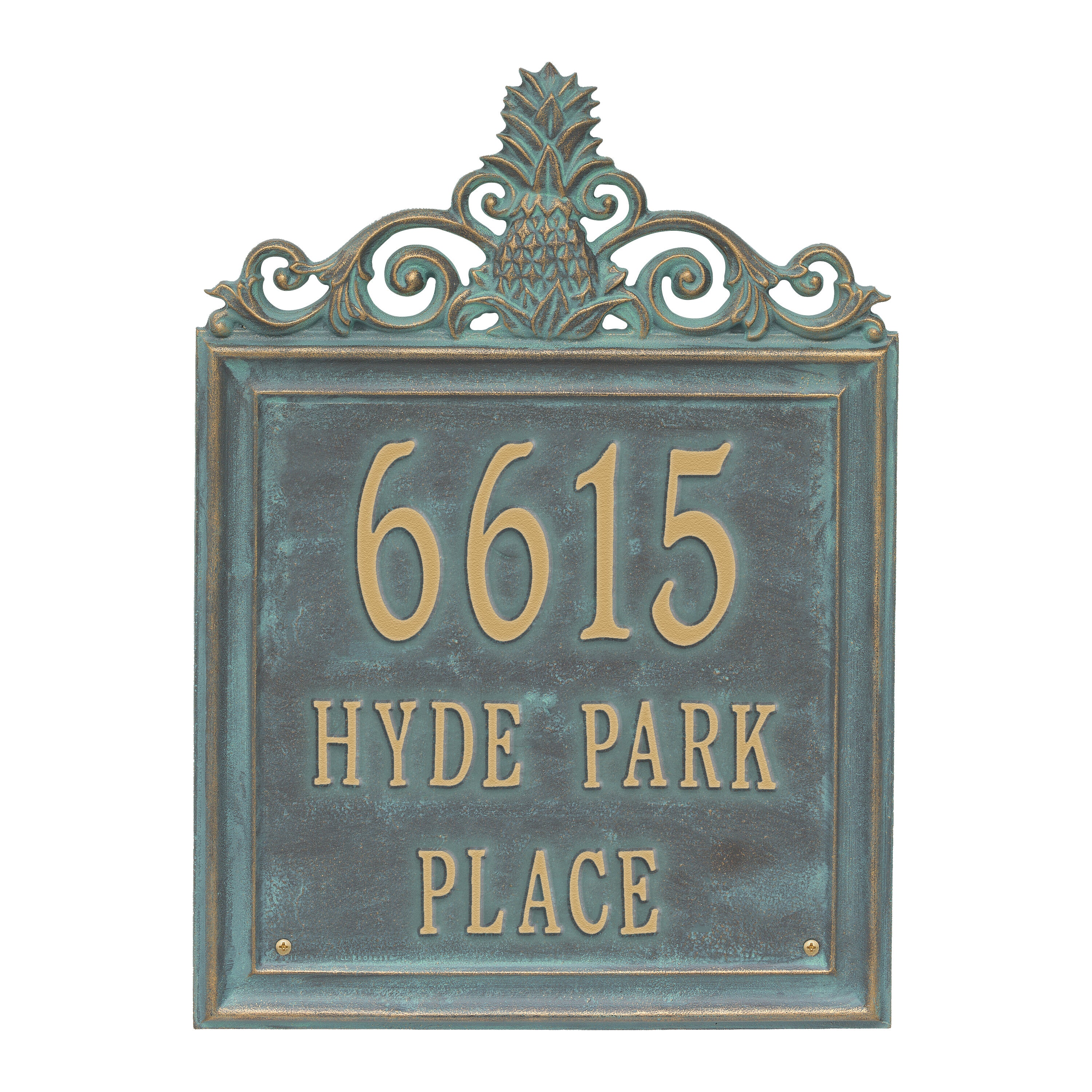 Lanai Standard Wall Address Plaque