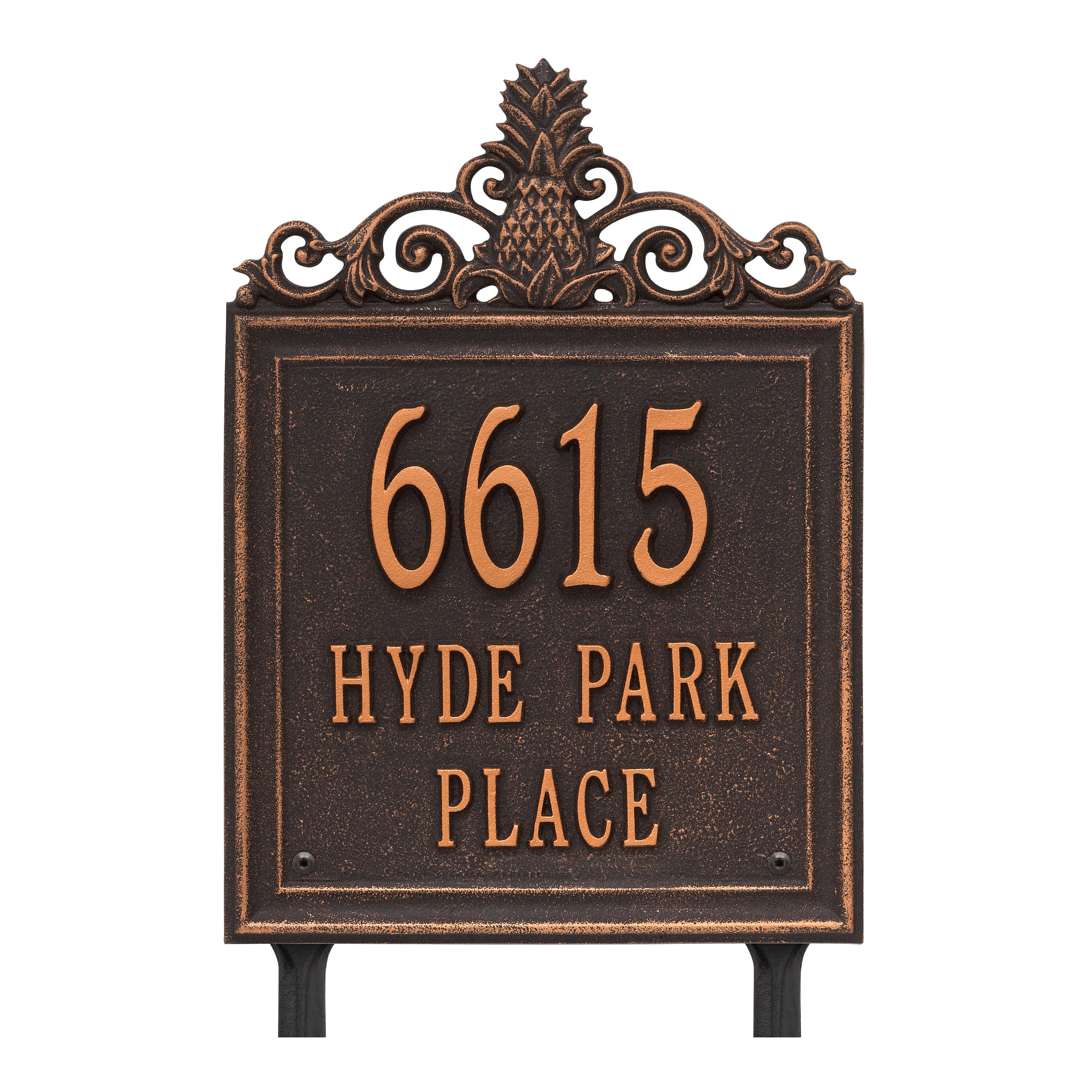 Lanai Standard Lawn Address Plaque