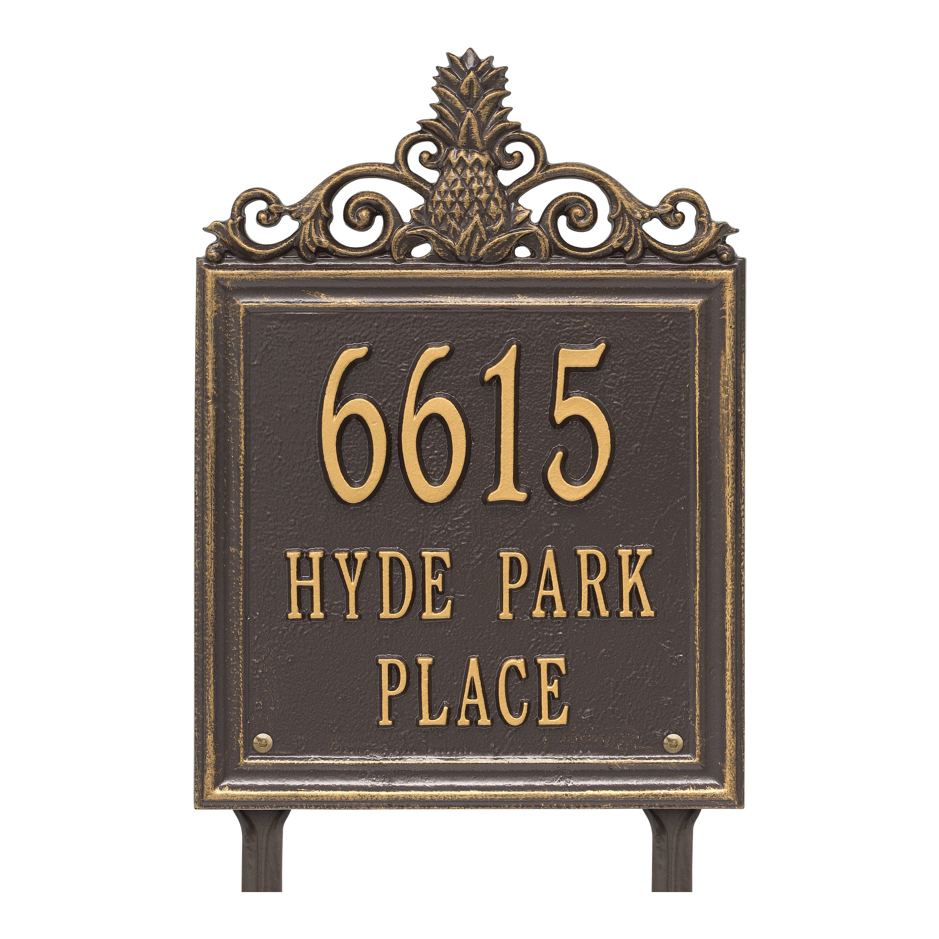 Lanai Standard Lawn Address Plaque