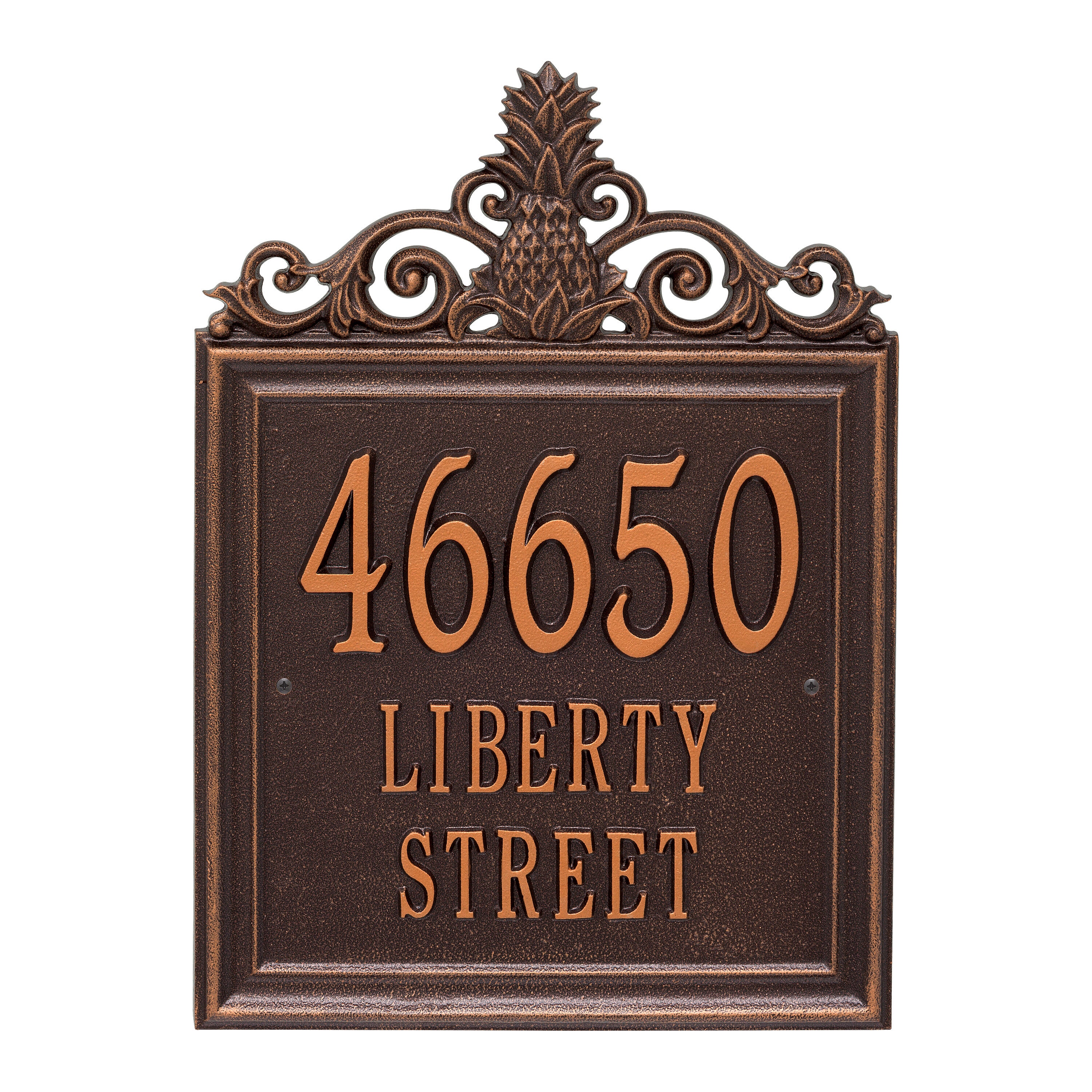 Lanai Estate Wall Address Plaque
