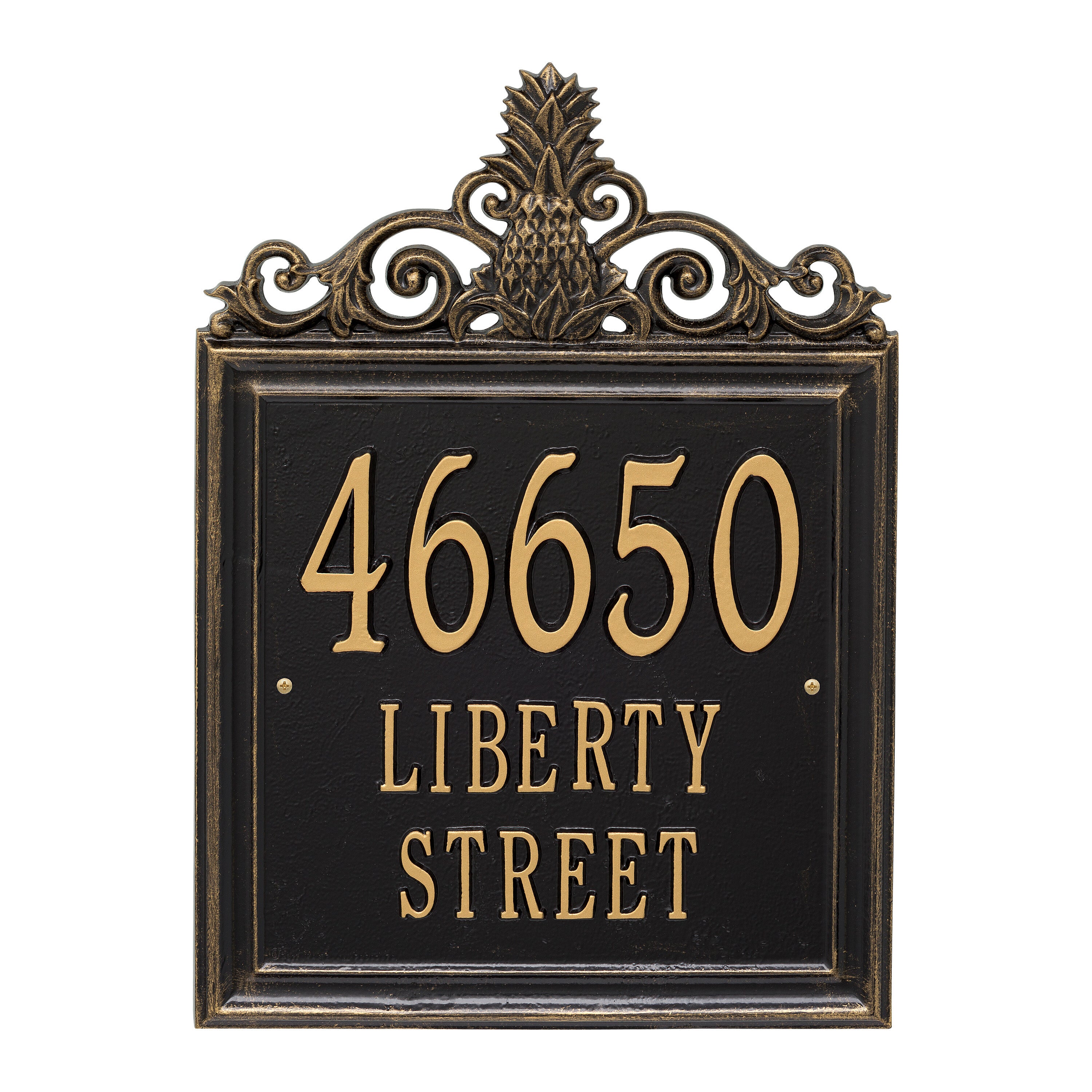 Lanai Estate Wall Address Plaque