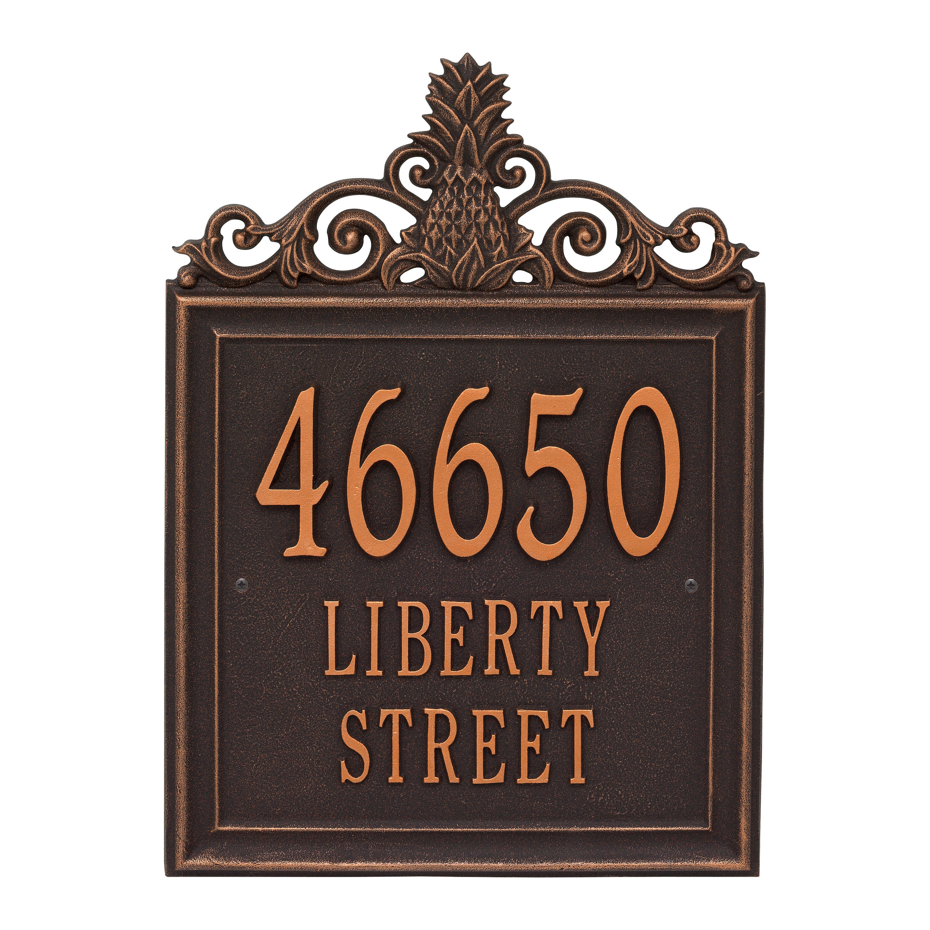 Lanai Estate Wall Address Plaque
