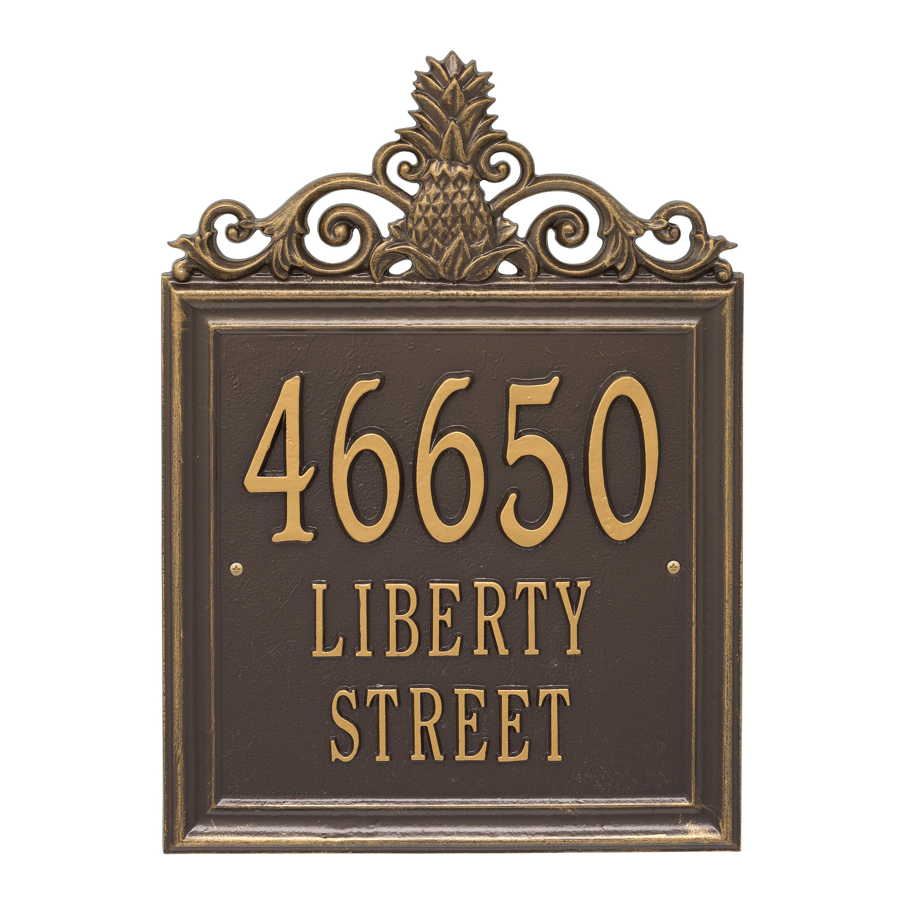 Lanai Estate Wall Address Plaque