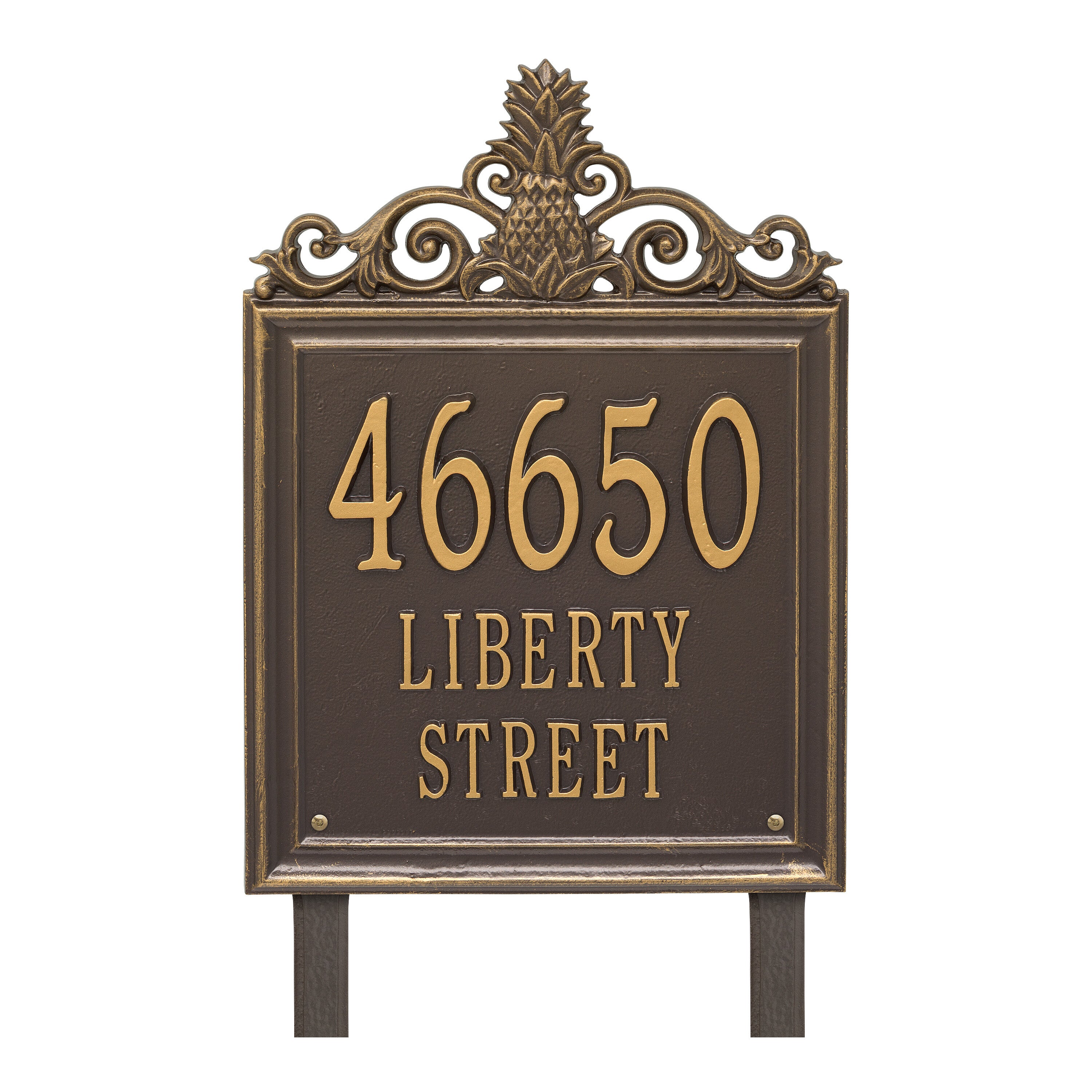 Lanai Estate Lawn Address Plaque