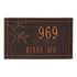 Woodridge Bird Standard Wall Address Plaque