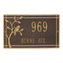 Woodridge Bird Standard Wall Address Plaque