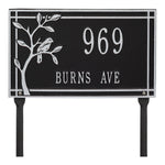 Woodridge Bird Standard Lawn Address Plaque