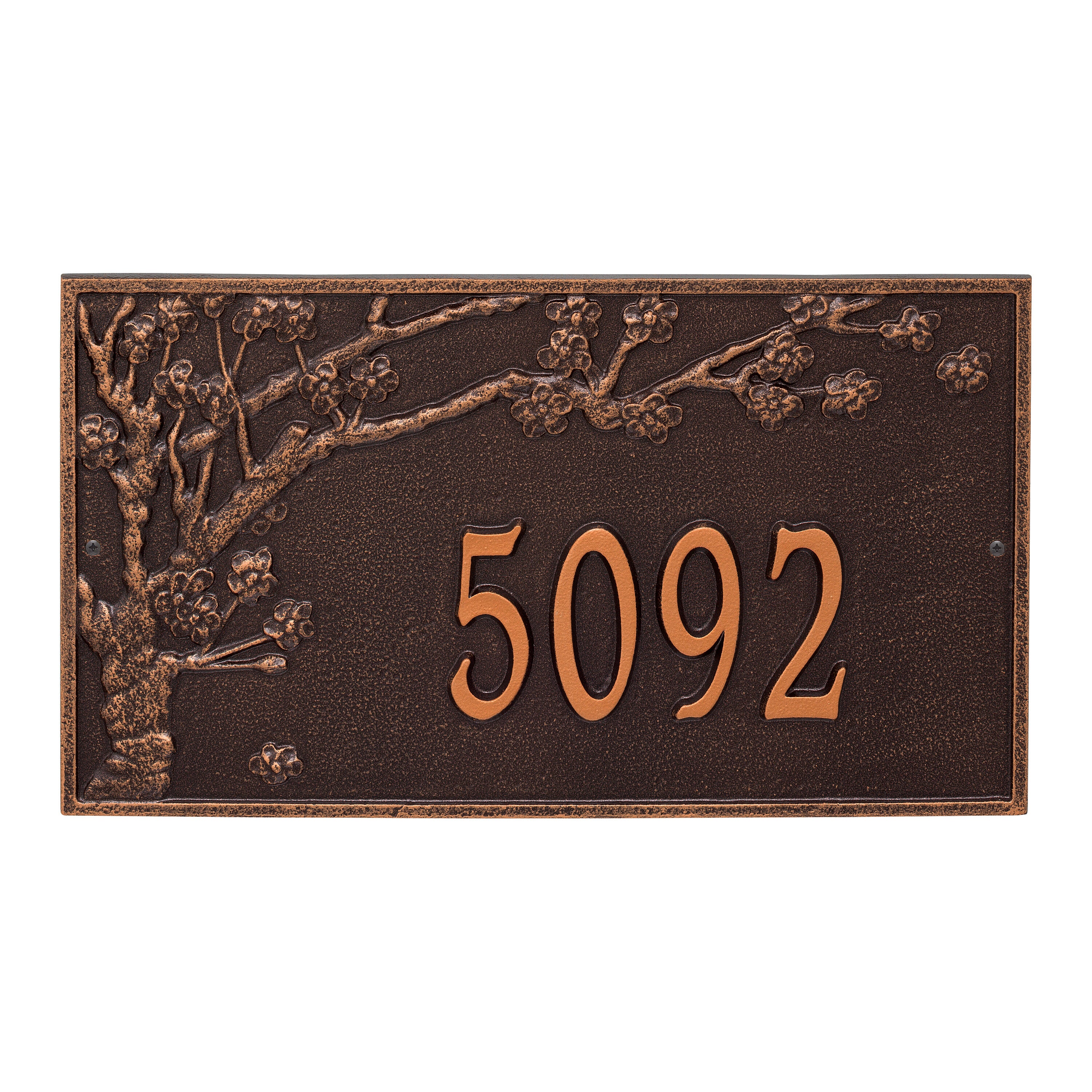 Spring Blossom Estate Wall Address Plaque