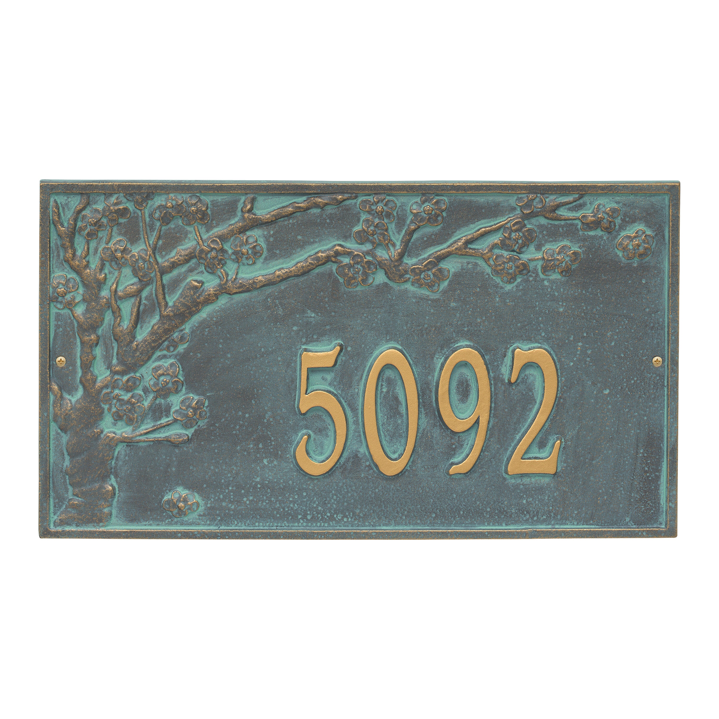 Spring Blossom Estate Wall Address Plaque