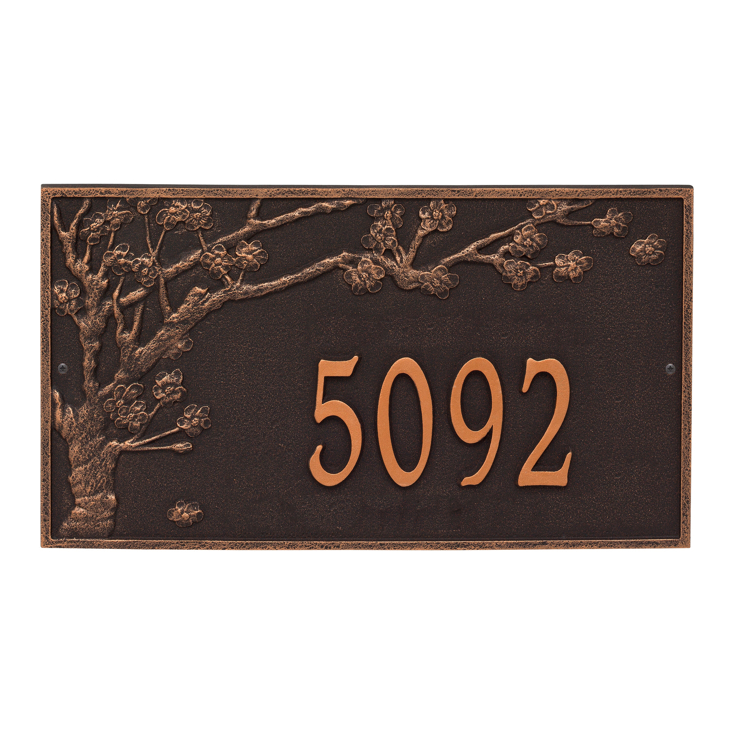 Spring Blossom Estate Wall Address Plaque
