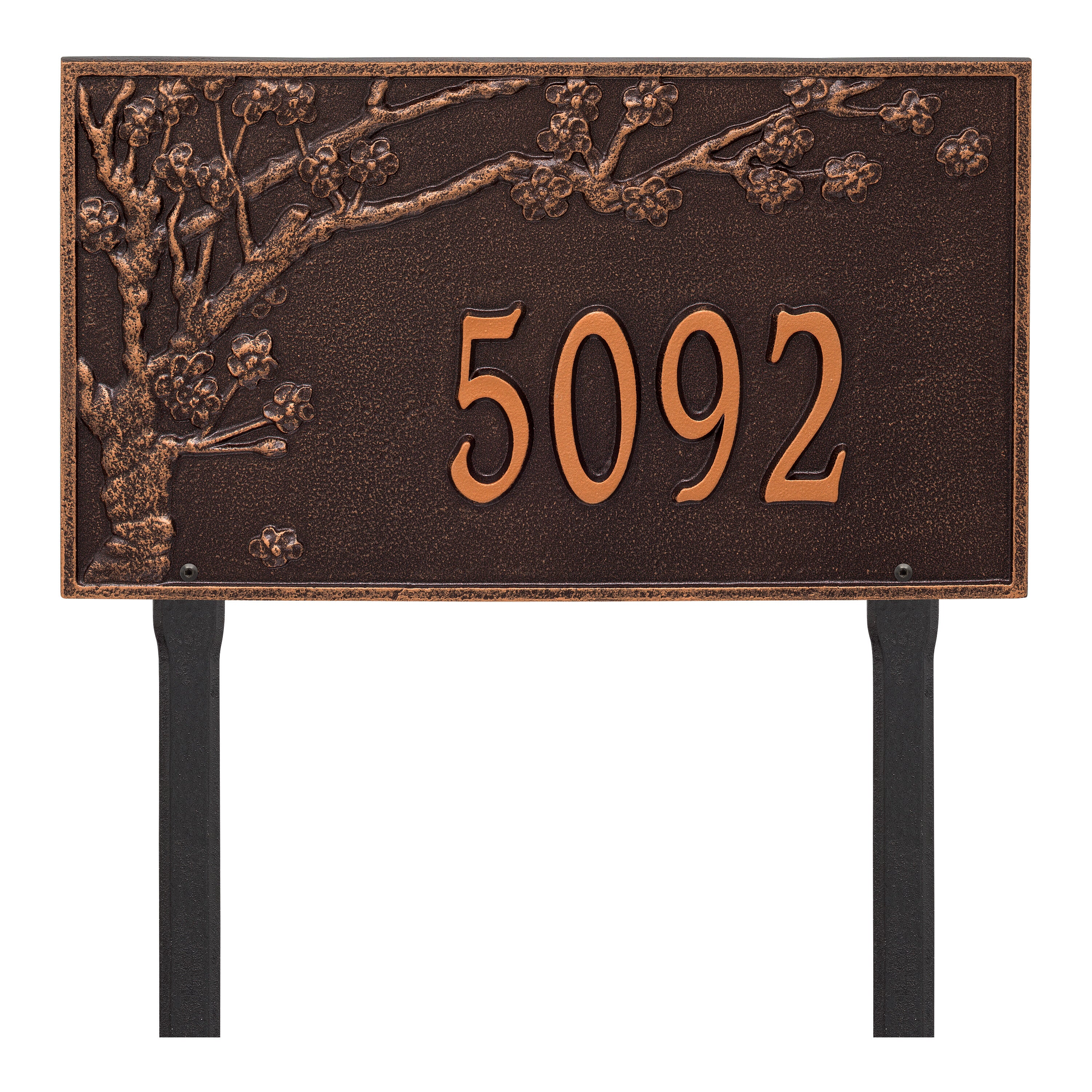 Spring Blossom Estate Lawn Address Plaque