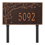 Spring Blossom Estate Lawn Address Plaque