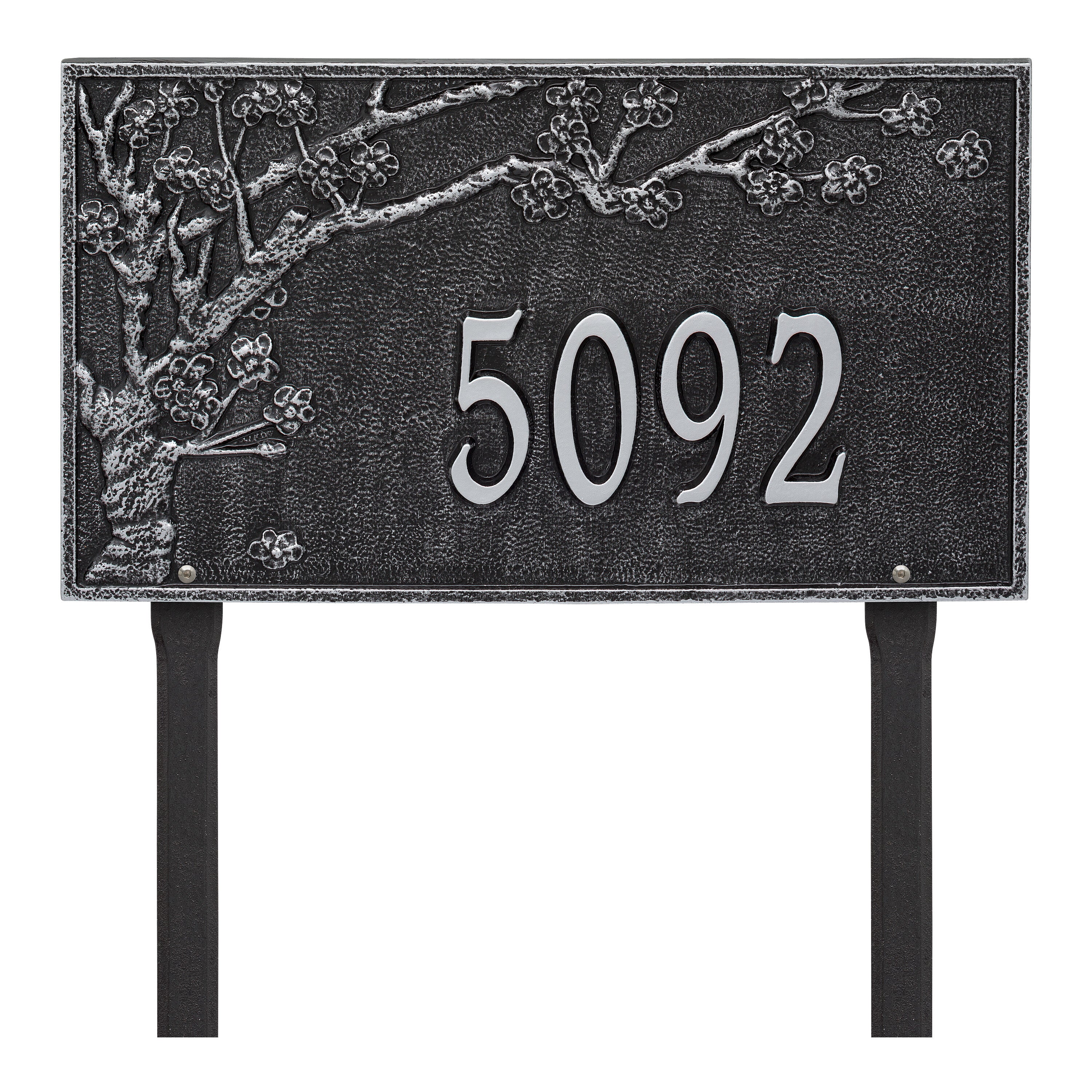 Spring Blossom Estate Lawn Address Plaque