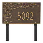 Spring Blossom Estate Lawn Address Plaque