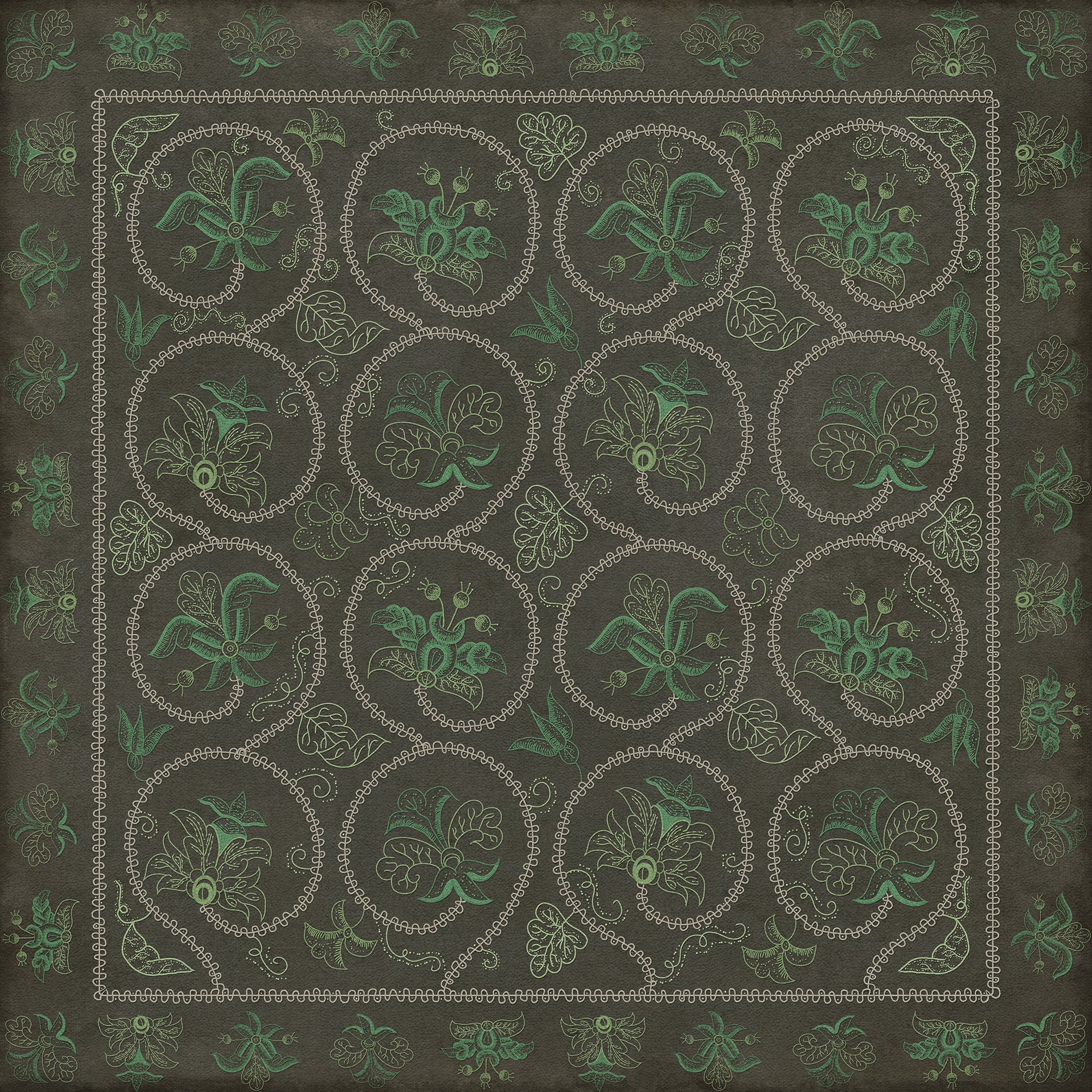 Williamsburg - Crewelwork - Beebalm