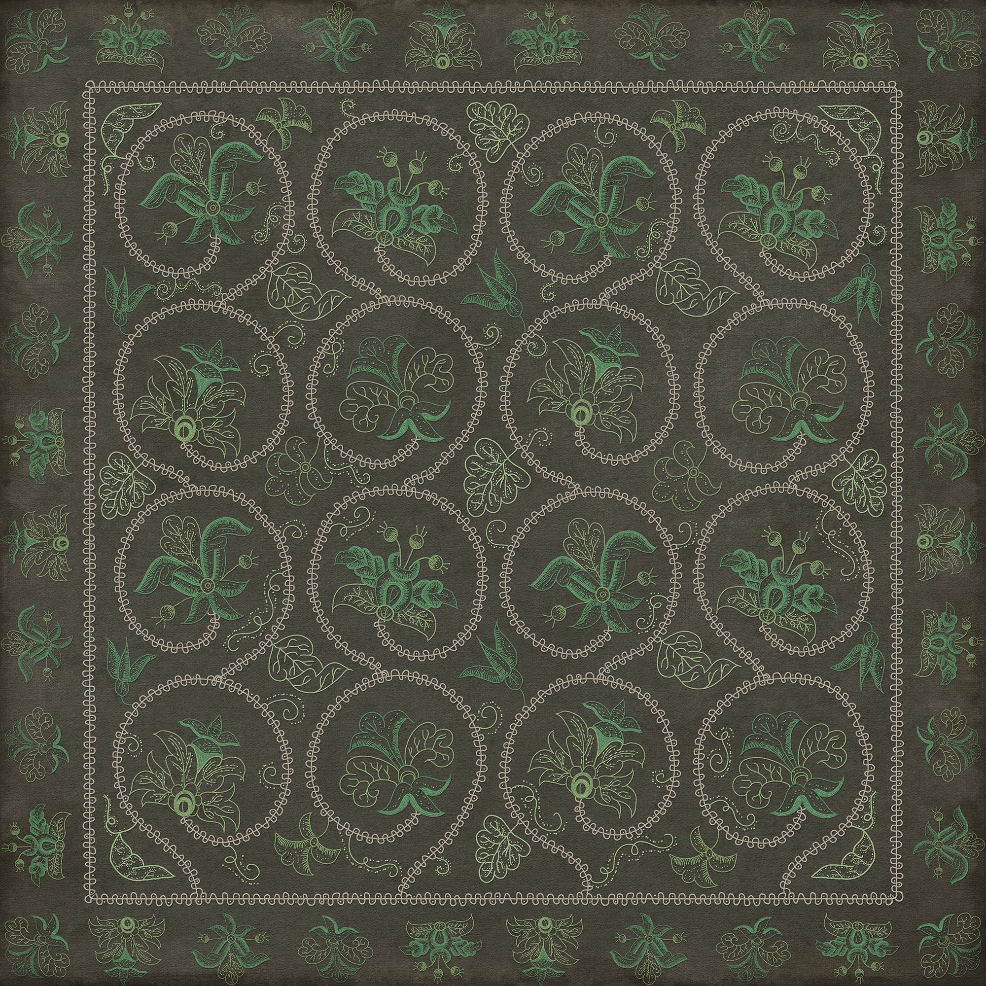 Williamsburg - Crewelwork - Beebalm