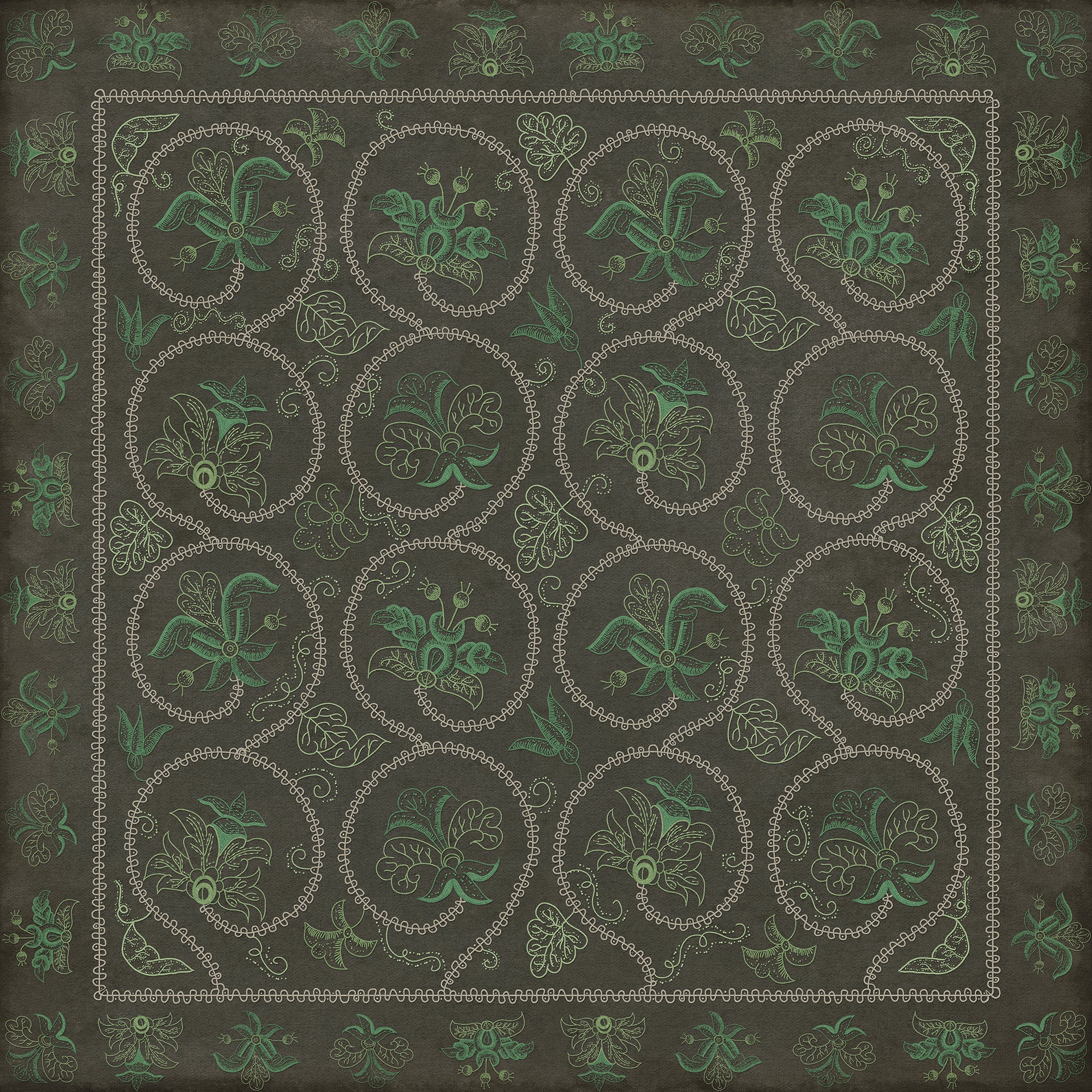 Williamsburg - Crewelwork - Beebalm