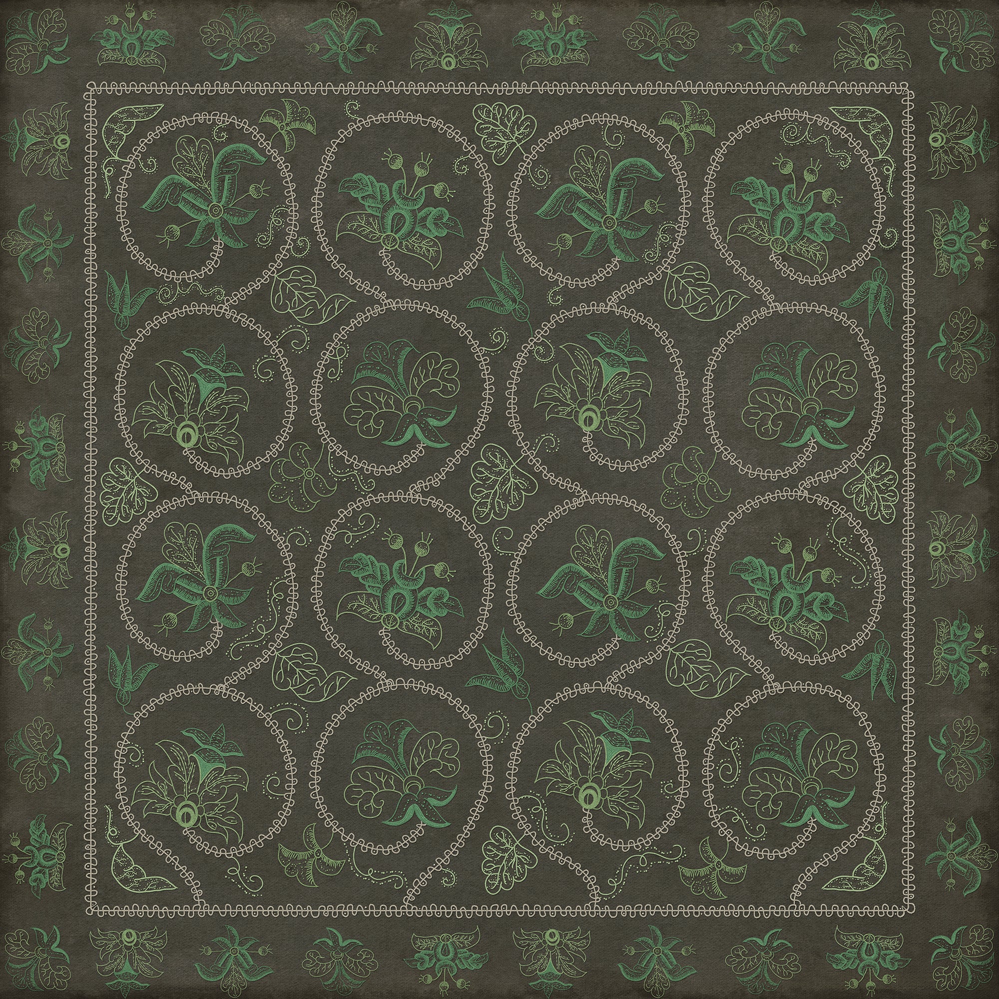 Williamsburg - Crewelwork - Beebalm