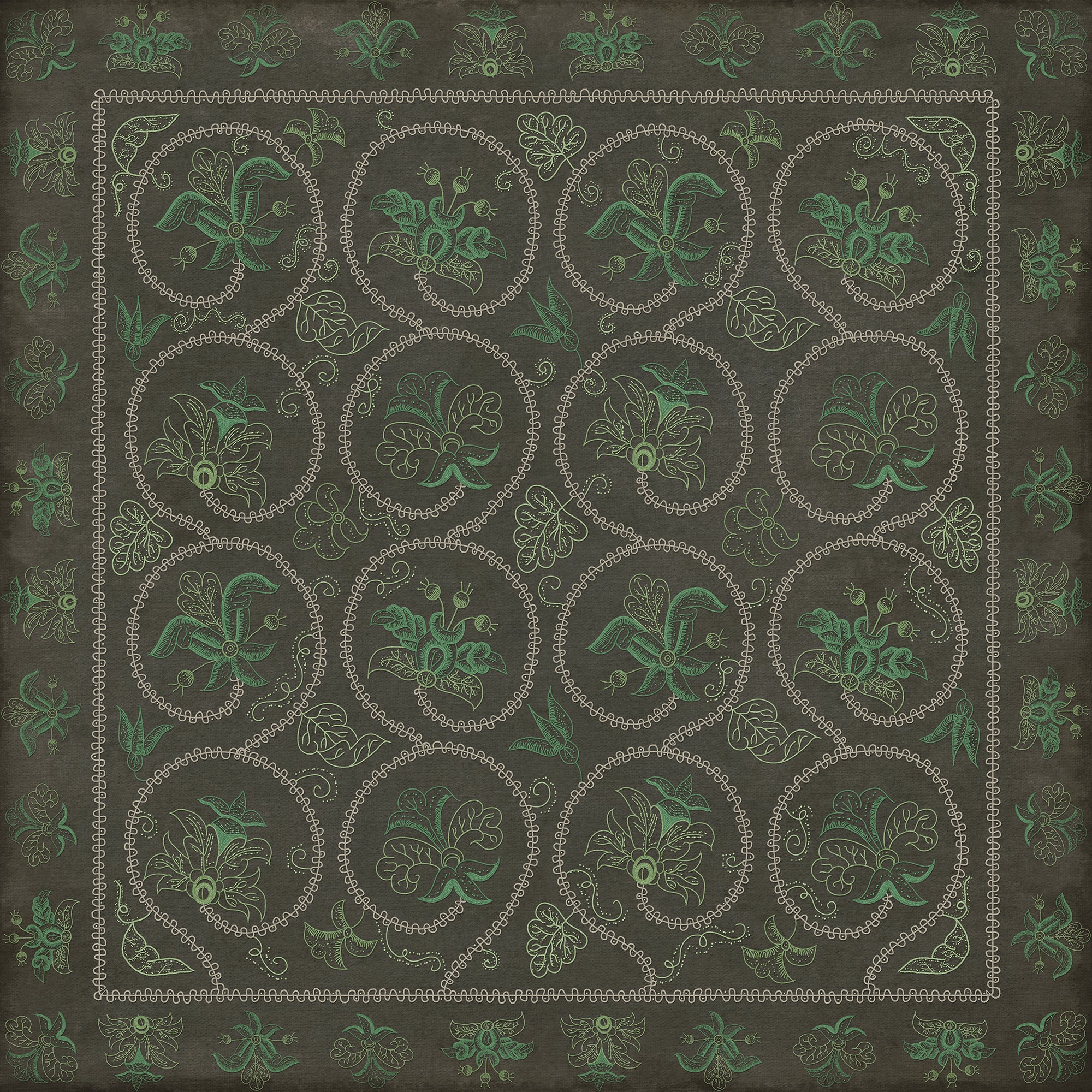 Williamsburg - Crewelwork - Beebalm