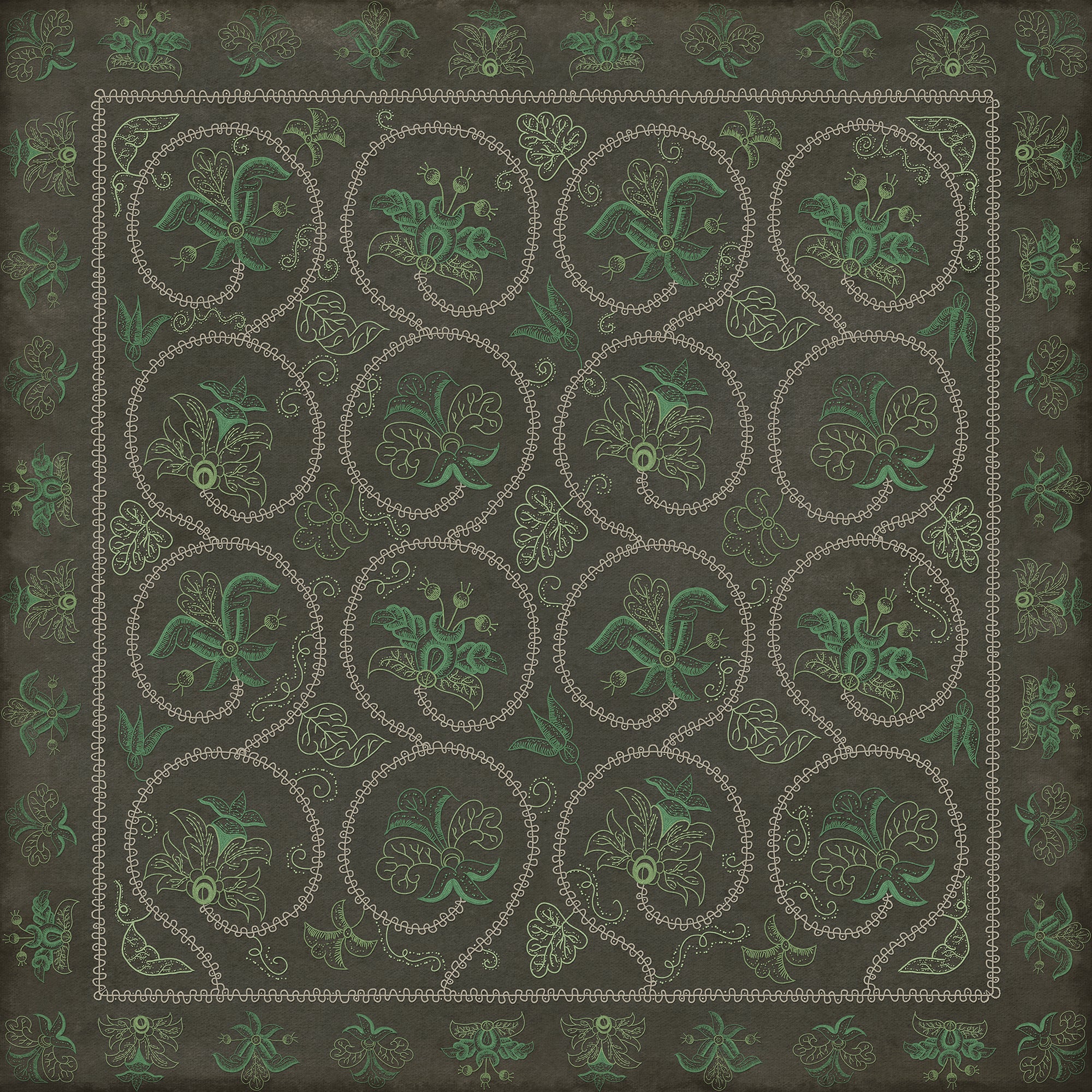 Williamsburg - Crewelwork - Beebalm