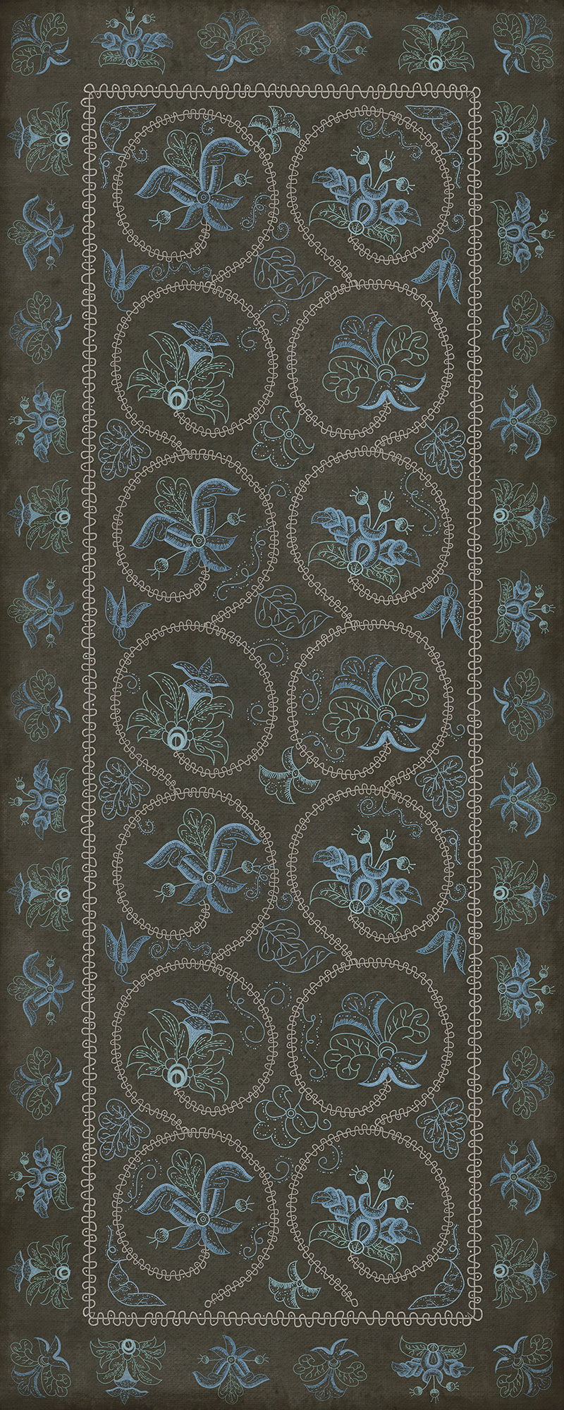 Williamsburg - Crewelwork - Delphinium
