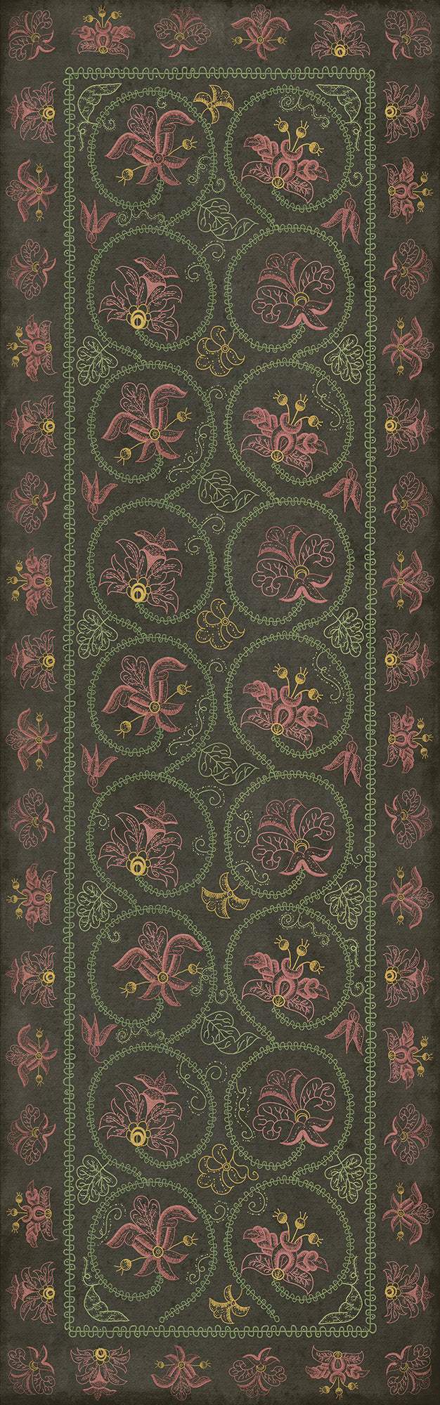Williamsburg - Crewelwork - Dianthus