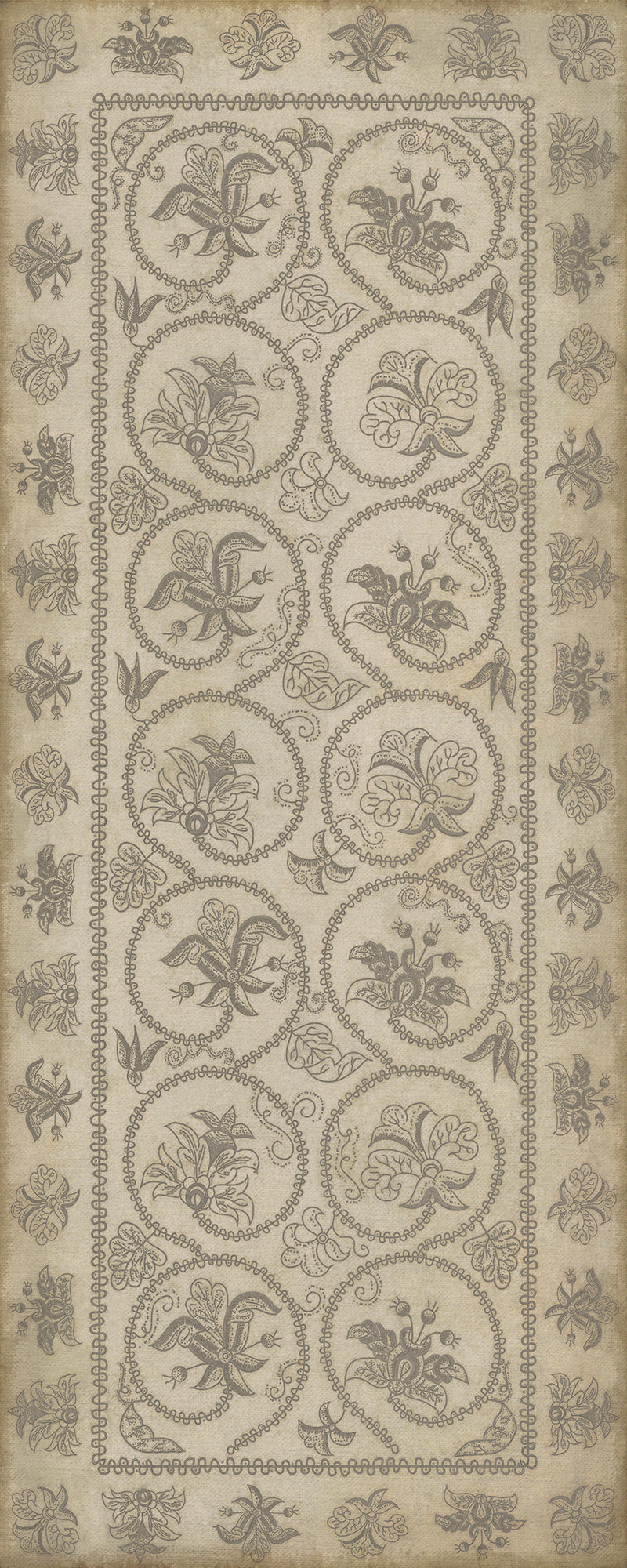 Williamsburg - Crewelwork - Hollyhock