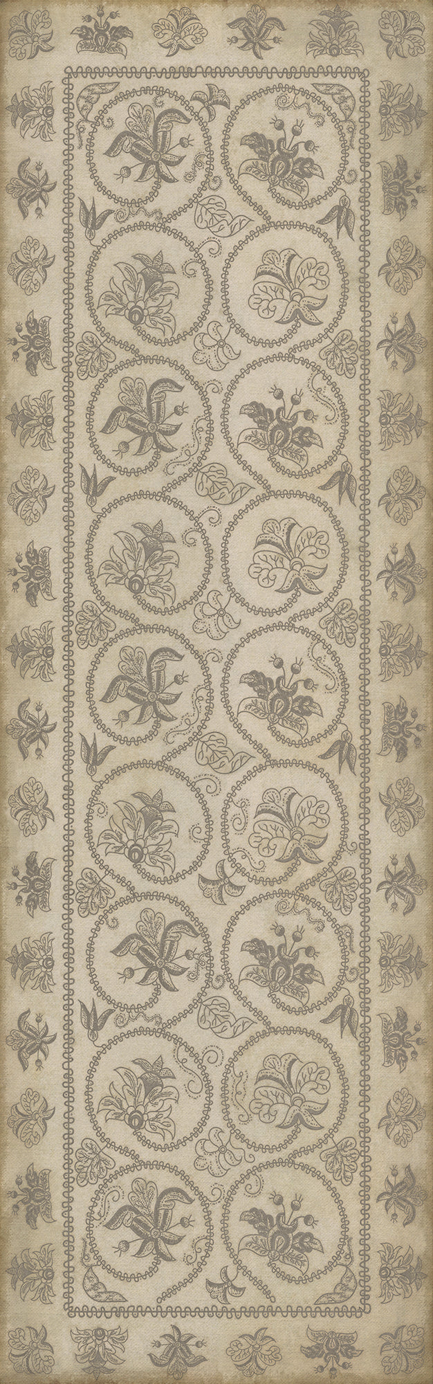 Williamsburg - Crewelwork - Hollyhock