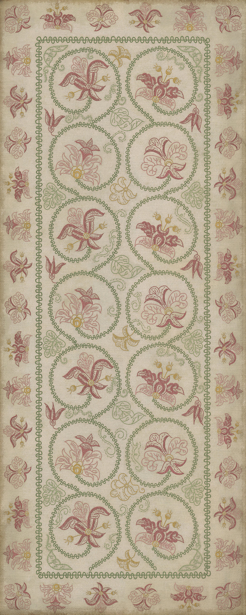 Williamsburg - Crewelwork - Rose Campion
