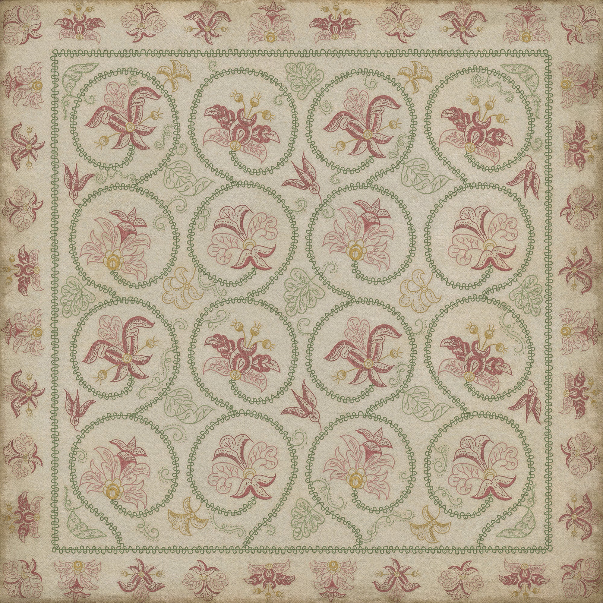 Williamsburg - Crewelwork - Rose Campion