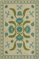 Williamsburg - Applique - Azure Moss