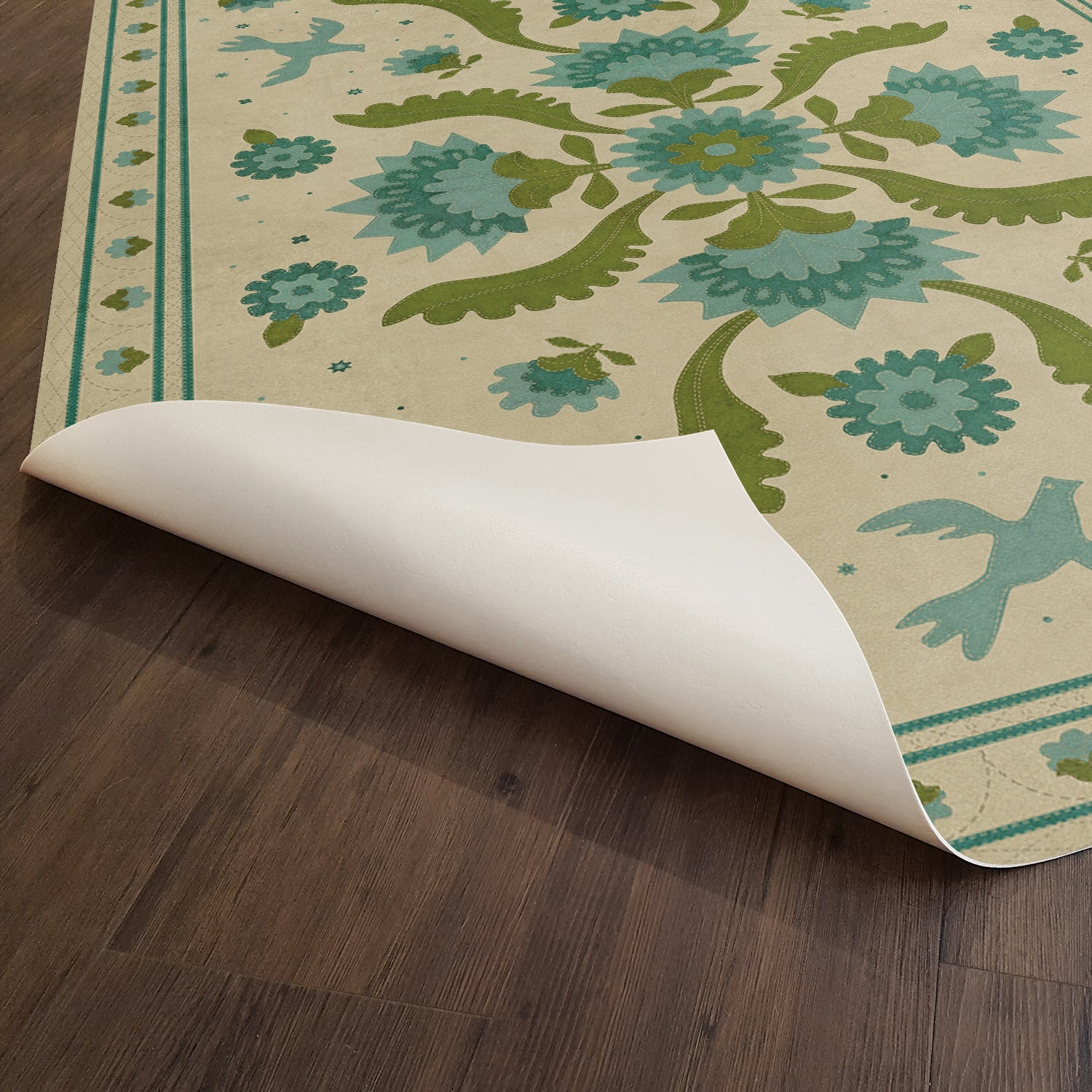 Williamsburg - Applique - Azure Moss
