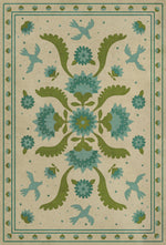 Williamsburg - Applique - Azure Moss