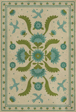 Williamsburg - Applique - Azure Moss