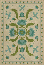 Williamsburg - Applique - Azure Moss