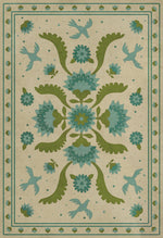 Williamsburg - Applique - Azure Moss