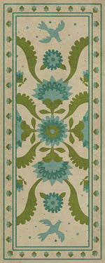 Williamsburg - Applique - Azure Moss