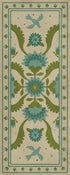 Williamsburg - Applique - Azure Moss