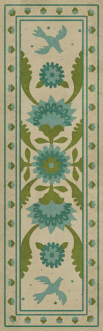Williamsburg - Applique - Azure Moss