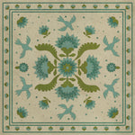 Williamsburg - Applique - Azure Moss