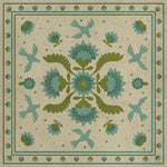 Williamsburg - Applique - Azure Moss
