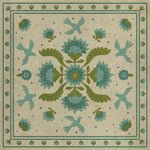 Williamsburg - Applique - Azure Moss