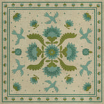 Williamsburg - Applique - Azure Moss