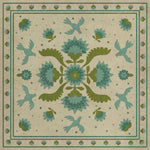 Williamsburg - Applique - Azure Moss