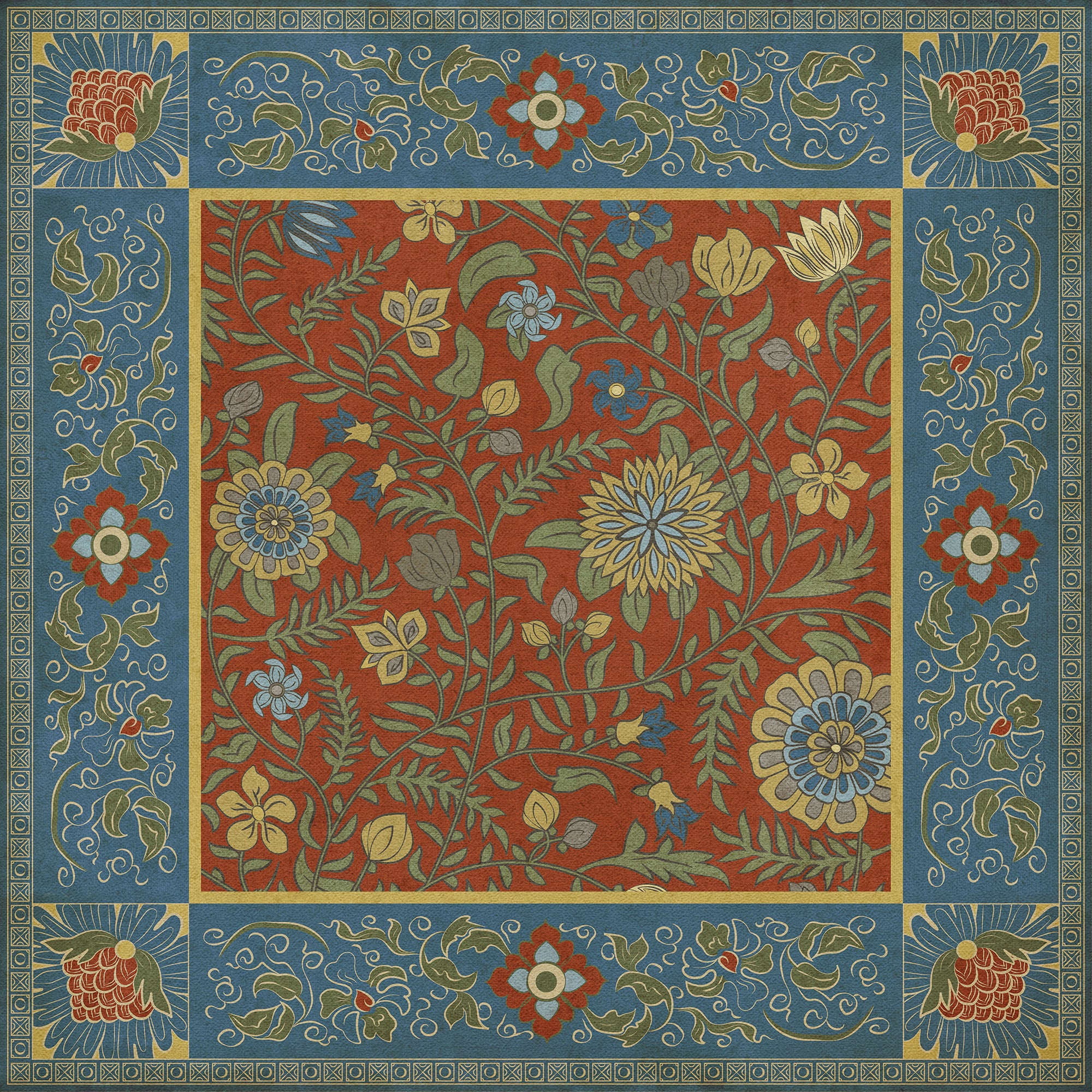 Williamsburg - Indian Quilt - Darjeeling