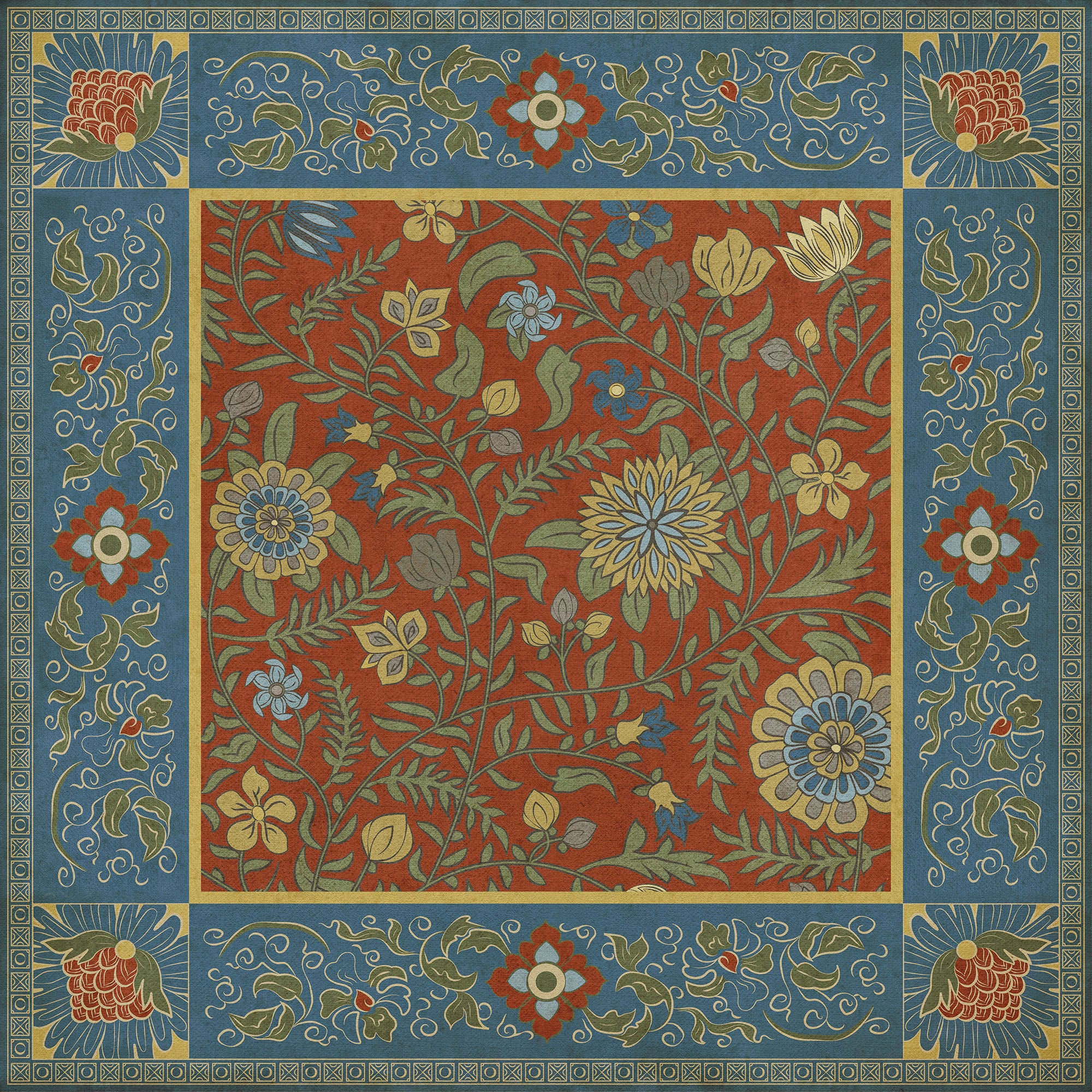 Williamsburg - Indian Quilt - Darjeeling